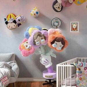 Venta caliente lindo suave llanto-bebé peluche flores muñecas Kawaii llorando bebé peluche juguete ramo San Valentín PP - Product Image 3