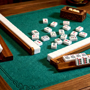 Wooden Mahjong Racks with Magnetic Pushers, Creative <b>Game</b> Tile Base, Mahjong Stands Push Rod Wood Trays - Product Image 3