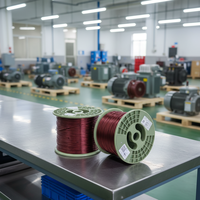 Huaerda Vente en gros RoHS 130 ℃   Fil émaillé PEW anti-âge de 2,120 mm à gros calibre pour ventilateurs de climatisation centrale