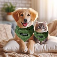 Écharpes/bavoirs triangulaires réglables pour chiens et chats, lavables, en tissu polyester durable, adaptées aux races petites/moyennes