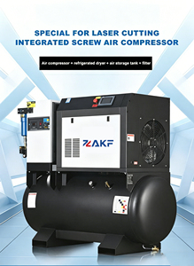 ZAKF <span class=keywords><strong>Compresor</strong></span> <span class=keywords><strong>de</strong></span> <span class=keywords><strong>Aire</strong></span> Integrado Monofásico <span class=keywords><strong>de</strong></span> Alta Calidad 3KW4HP 220V Tipo Tornillo 300 Litros para Máquina CNC - Product Image 2