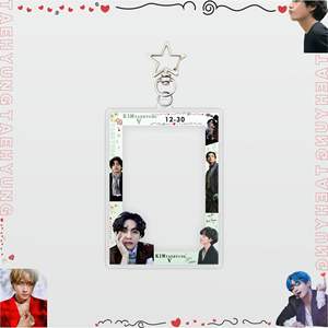 KPOP Bangtan Boys <span class=keywords><strong>V</strong></span> <span class=keywords><strong>Kim</strong></span> <span class=keywords><strong>Tae</strong></span> <span class=keywords><strong>Hyung</strong></span> tarjeta caso Photocard acrílico llavero - Product Image 5