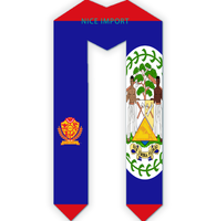 Écharpe de graduation unisexe best-seller avec drapeau du Belize, pour les diplômés de l'école supérieure, idéale pour les études à l'étranger et pour afficher fièrement leur fierté multiculturelle