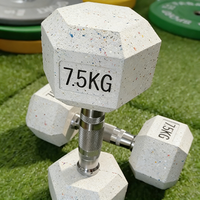 FABA SPORT 2026 Nouveau Set d'haltères réglables en acier coloré et caoutchouc blanc, 80lb 90lb 100lb, usage commercial, unisexe