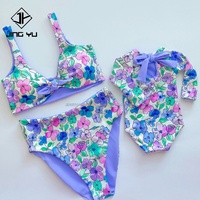Hoge kwaliteit bijpassende badkleding voor moeder en dochter, conservatieve badpakken, op maat bedrukte bikini's, bijpassende zwemkleding
