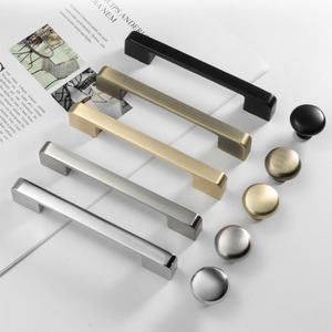 Black luxury style Modern and Simple Long-Sleeved Cabinet <b>Door</b> Handle in <b>Copper</b> Gold for Drawers Dressers Bedrooms Malls - Product Image 6