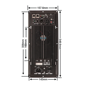 Professional Getshow AV SUB2400 2400W DSP Audio Processor Class D <b>Amplifier</b> Module <b>Speaker</b> Plate Subwoofer Audio Video Lighting - Product Image 4