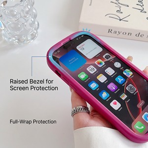Coque de téléphone en silicone avec miroir et emplacement pour brillant à lèvres, support compact pour iPhone 12 13 14 15 16 17 Pro Max Plus, style Roade Girl - Product Image 3