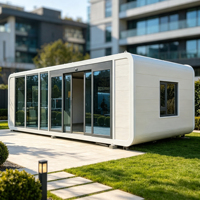Maisonnette Apple préfabriquée, Salle de réunion modulable, Cuisine extérieure mobile, Entrepôt de station balnéaire panoramique, Villa en aluminium, Hôtel