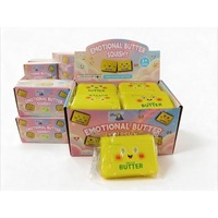 Jouet Squishy Bloc de Beurre Émotionnel Adorable en PU à Rebond Lent, Anti-Stress Amusant, Vente Directe Usine