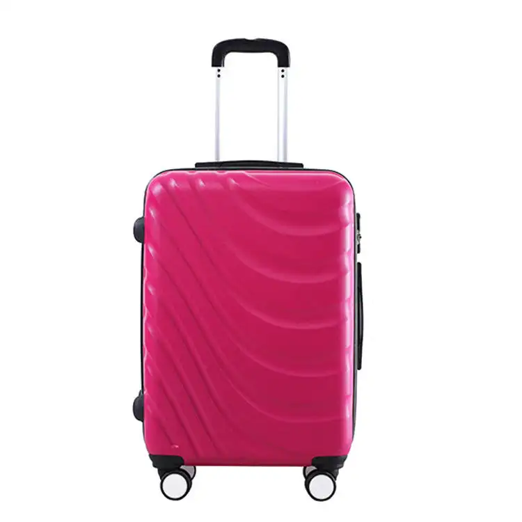 Grosir kustom warna-warni koper abs untuk perjalanan membawa 20 inci kotak troli pada roda koper set koper perjalanan koper