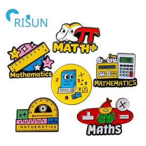 Fabricación Metal dibujos animados matemáticas símbolo <span class=keywords><strong>Pi</strong></span> matemáticas símbolo letras esmalte solapa Pin matemáticas Premio Pin insignia - Product Image 1