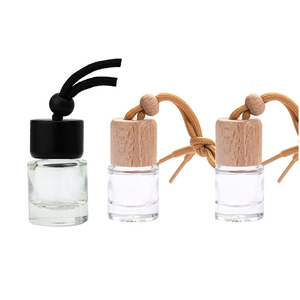 10ml Customization Color Car Round Shape Hanging Wooden Screw Cap <b>Diffuser</b> Perfume <b>Bottles</b> - Product Image 6