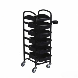 Carrito de Peluquería, Carrito para Herramientas de Salón de Belleza, Almacenamiento Móvil de Herramientas, Carrito Pequeño, Colección de Artículos para el Cabello - Product Image 3