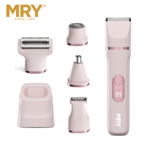MRY 6 en 1 Kit DE ASEO Afeitadora corporal para mujeres <span class=keywords><strong>Depiladora</strong></span> eléctrica Indolora Lady Shaver <span class=keywords><strong>Depiladora</strong></span> para mujeres Maquinillas de afeitar eléctricas - Product Image 6