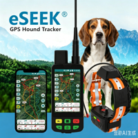 Collier de clôture virtuelle révolutionnaire pour chien avec suivi GPS, apprentissage des limites par IA, étanche IP68, compatible 4G/GSM, Bluetooth et Android/iOS