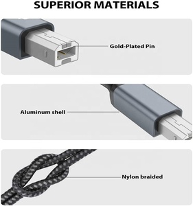Nylon Intrecciato <span class=keywords><strong>Cavo</strong></span> 1m 1.5m 2m 3m 5m 10m <span class=keywords><strong>Usb</strong></span> 2.0 a maschio A b maschio lungo <span class=keywords><strong>cavo</strong></span> <span class=keywords><strong>Usb</strong></span> della stampante - Product Image 3