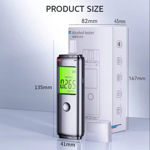 Alat Tes Alkohol untuk Pemeriksaan Mengemudi Dalam Keadaan Mabuk, Breathalyzer, Detektor Alkohol Presisi Tinggi untuk Penggunaan di Rumah, Model Layar <span class=keywords><strong>Digital</strong></span> Terbaru - Product Image 6