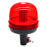 NIGHTUP PC-Linse ABS-Basismaterial Warnleuchte mit LED-Rotation Einzelblitz Doppelblitz R10