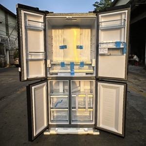 Frigorifero a 4 Porte con Capacità di 591L, Produttore di Ghiaccio Integrato e Dispenser d'Acqua, <span class=keywords><strong>Frigo</strong></span> e Congelatore per Cucina Domestica - Product Image 4