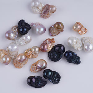 Perlas Sueltas de Agua Dulce Naturales de 16-17 mm, Perlas Barrocas Irregulares Recicladas para Material de Joyería DIY - Product Image 1