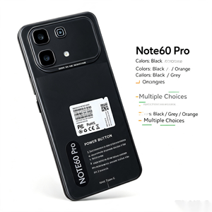โทรศัพท์มือถือราคาถูก รุ่น Note60 Pro รองรับหลายภาษา โทรศัพท์มือถือแท้ ขายส่ง สมาร์ทโฟน 5G ปลดล็อคทั่วโลก - Product Image 1
