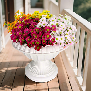 Bouquets de marguerites artificielles en soie pour mariage, décoration de la maison, arrangements au sol B353 - Product Image 2