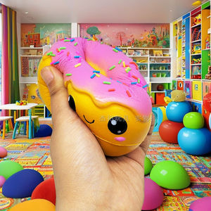 Hot Sales Manufacturer's <strong>Cheap</strong> Price Kawaii Doughnut Pu Foam Slow Rising Food Squishy Squeeze <strong>Toys</strong> for Kids Children for Girls - Product Image 3