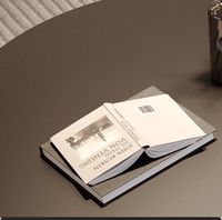 Ensemble de tables basses en verre ardoise, haut de gamme, luxe léger, minimaliste, grand et petit, rondes, combinées