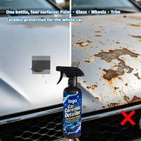 Spray Hidrofóbico para Plásticos de Autos y Motocicletas - Revestimiento Cerámico Líquido Nano, Pulido sin Agua, Brillo Protector, Cera para Autos con Duración de 3 Años