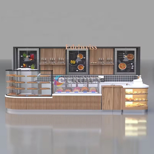 Kiosk for Mall Kiosk Design Flounce <strong>Pl</strong> Juice bar Kiosk Coffee Bakery Snack Display Design Sky Lights bar Kiosk Coffee Bakery OEM - Product Image 5