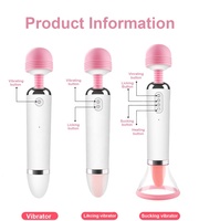 Erwachsenenprodukte G-Punkt-Vibrator Sexspielzeug für Frauen Nippel-Klitoris-Stimulator Sex-Sauger Zungen-Leck-Saug-Vibrator