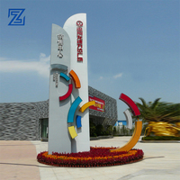 Panneau Pylône Personnalisé pour Centre Commercial, Signalisation Extérieure de Guidage Client, Panneau Publicitaire Pylône, Signalétique Autoportante Totem