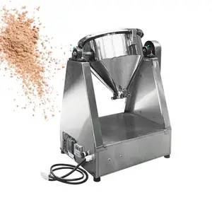 hot sale stainless steel powder mixer food powder lab rotating drum blender machine