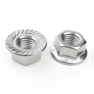 M14-1.5 Hexagon Flange Nut - Non-Serrated Stainless Steel 304 DIN 6923 / ISO 4161