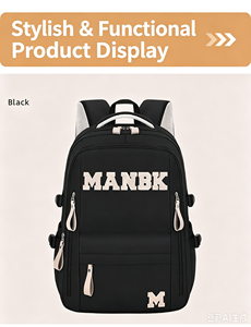 Sac à dos léger et décompressant de grande capacité avec logo promotionnel personnalisé, sac pour ordinateur portable pour l'école et les voyages d'affaires - Product Image 2