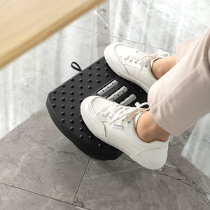 Bureau sous le bureau repose-pieds tabouret repose-pieds en plastique à bascule avec rouleaux de massage - Product Image 6