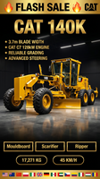 CAT 140K Original con Pocas Horas de Uso y Precio Económico en Venta, Motoniveladora CAT 14G 12G 12H Usada