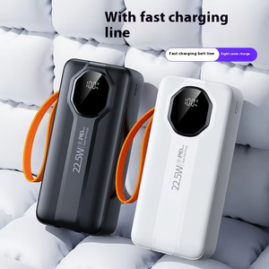 Biểu tượng tùy chỉnh 30000mAh Powerbank miễn phí nhanh chóng sạc thiết kế mới QC3.0 PD 22.5W 2-in-1 Cáp xách tay ABS Micro USB 20W - Product Image 4