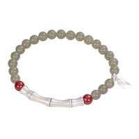 Bracelet en jade Bowei en argent sterling S925, perles de jade Hetian naturelles, style chinois, épais et superposé