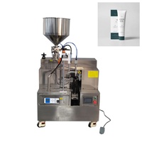 Machine de remplissage et de scellage semi-automatique pour tubes souples, remplisseur pneumatique de pâte pour emballage cosmétique, alimentaire et chimique 220V
