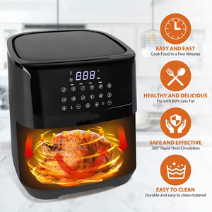 Freidora de Aire Digital de 220-240 V y 1400 W con Gran Capacidad de 5 L y 8 Funciones de Cocción, Freidora de Aire Inteligente - Product Image 4