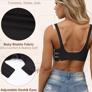 Sujetador de lactancia sin costuras personalizado de talla grande sujetador inalámbrico de maternidad para mujer Bralette sujetador de dormir de cobertura completa - Product Image 5