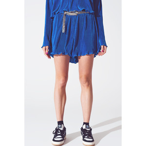 Short plissé bleu - Product Image 5