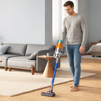 Aspirateur balai sans fil 150AW, aspiration puissante, aspirateur à main léger avec technologie cyclonique pour la maison et les animaux domestiques