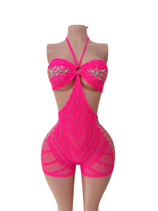 Traje de Baile para Mujer, Diseño con Brillo, de una Pieza, para Actuaciones, Colorido, con Recortes, Ropa de Baile Exótica, Atuendo de Stripper - Product Image 5