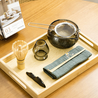 Ensemble complet de fouets à matcha personnalisés avec fouet en bambou Chasen, bol en céramique et kit de matcha en acier inoxydable