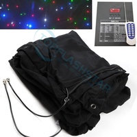 Rideaux de scène LED STAR - Lumières de rideau en tissu - Contrôle DMX RGBW - Rideau en velours double couche 30W pour mariage, KTV, bar, photographie
