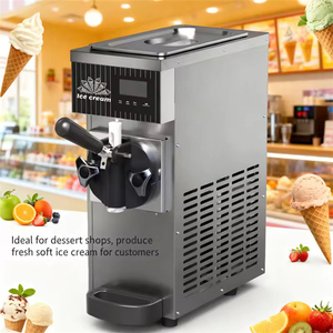 Machine à glace molle verticale entièrement automatique à haut rendement, modèle commercial compact avec moteur durable pour usine de produits surgelés - Product Image 1