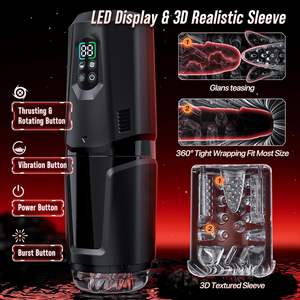 App控制旋转男性自慰器，带舔舐振动3D套筒，男性自慰杯性玩具 - Product Image 2